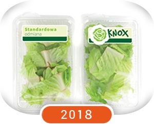 plastic wrappers with lettuce inside